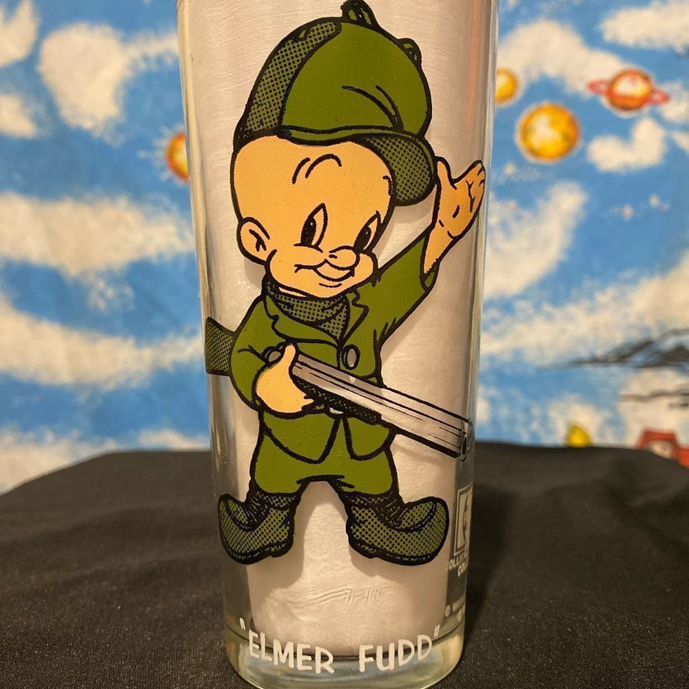 🔥VINTAGE🔥ELMER FUDD COLLECTIBLE GLASS